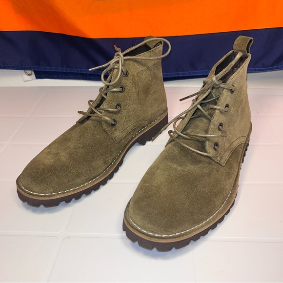 Kenneth Cole New York Men’s Lug Xury Silver Technology Boots Green Size 7M new main image 4